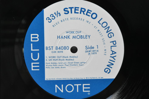 Hank Mobley [행크 모블리] ‎- Workout (KING) - 중고 수입 오리지널 아날로그 LP