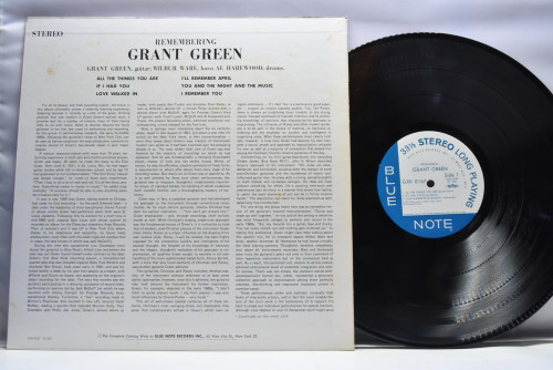 Grant Green [그랜트 그린] ‎- Remembering (KING) - 중고 수입 오리지널 아날로그 LP
