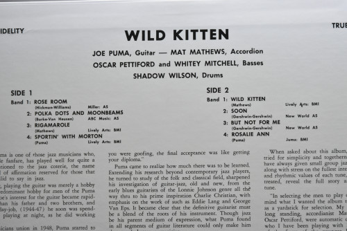 Joe Puma [조 푸마] ‎- Wild Kitten - 중고 수입 오리지널 아날로그 LP