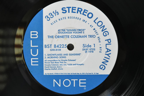 The Ornette Coleman Trio [오넷 콜맨] ‎- At The &quot;Golden Circle&quot; Stockholm Volume One, Two 2장모두 (KING) - 중고 수입 오리지널 아날로그 LP