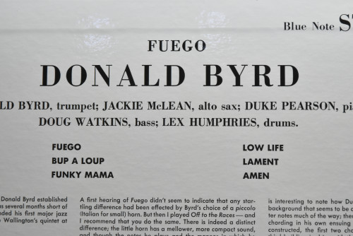 Donald Byrd [도날드 버드] ‎- Fuego  - 중고 수입 오리지널 아날로그 LP