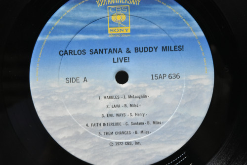 Carlos Santana &amp; Buddy Miles [카를로스 산타나, 버디 마일스] - Carlos Santana &amp; Buddy Miles! Live! ㅡ 중고 수입 오리지널 아날로그 LP