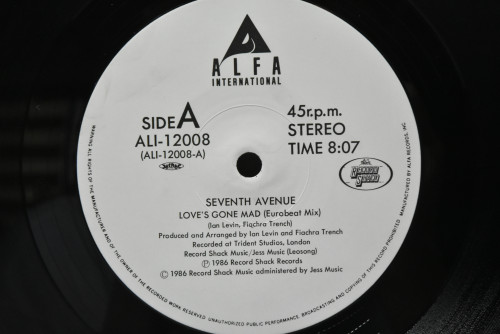 Senventh Avenue [세븐스 애비뉴] ‎- Love&#039;s Gone Mad (PROMO) - 중고 수입 오리지널 아날로그 LP