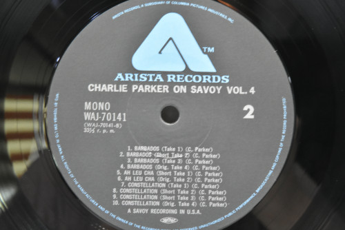 Charlie Parker [찰리 파커] - Charlie Parker On Savoy Vol.4 - 중고 수입 오리지널 아날로그 LP