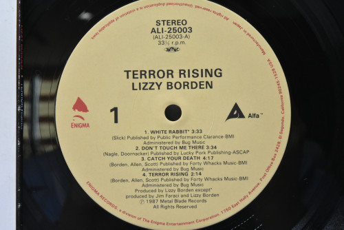 Lizzy Borden [리지 보든] - Terror Rising ㅡ 중고 수입 오리지널 아날로그 LP