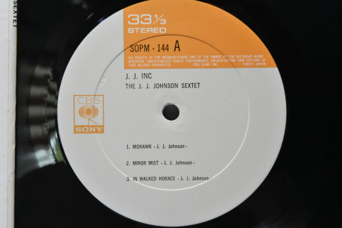 The J.J. Johnson Sextet [제이제이 존슨] - J.J. Inc. - 중고 수입 오리지널 아날로그 LP