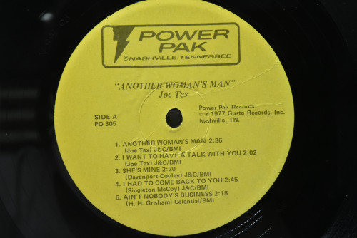 Joe Tex [조 텍스] - Another Woman&#039;s Man - 중고 수입 오리지널 아날로그 LP