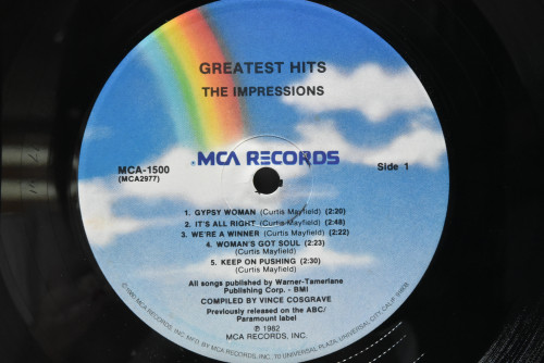 The Impressions [임프레션즈] ‎- Greatest Hits - 중고 수입 오리지널 아날로그 LP