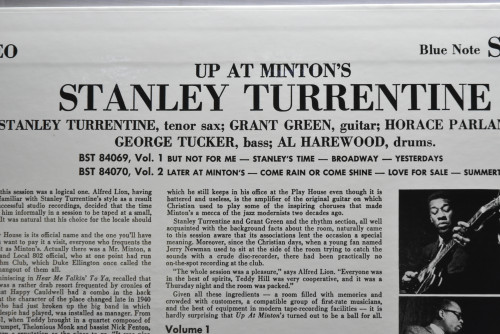 Stanley Turrentine [스탠리 터렌타인] ‎- Up At &quot;Minton&#039;s&quot;, Vol. 2 - 중고 수입 오리지널 아날로그 LP