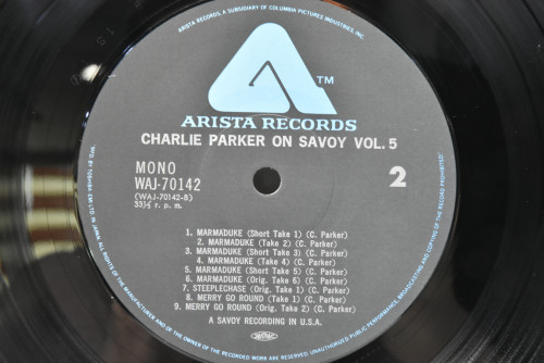 Charlie Parker [찰리 파커] - Charlie Parker On Savoy Vol.5 - 중고 수입 오리지널 아날로그 LP