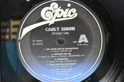 Carly Simon [칼리 사이먼] ‎- Spoiled Girl - 중고 수입 오리지널 아날로그 LP