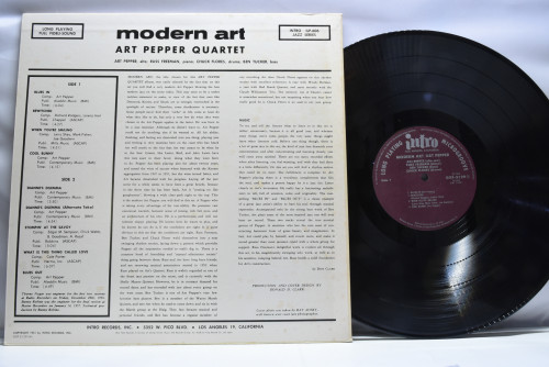 Art Pepper Quartet [아트 페퍼] ‎- Modern Art - 중고 수입 오리지널 아날로그 LP