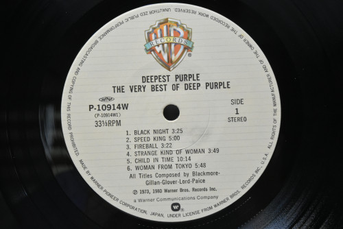 Deep Purple [딥퍼플] - Deepest Purple : The Very Best Of Deep Purple ㅡ 중고 수입 오리지널 아날로그 LP