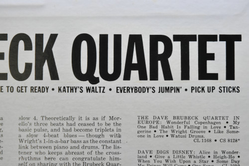 The Dave Brubeck Quartet [데이브 브루벡] ‎- Time Out - 중고 수입 오리지널 아날로그 LP