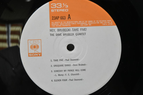 The Dave Brubeck Quartet [데이브 브루백] ‎- Hey Brubeck, Take Five - 중고 수입 오리지널 아날로그 LP
