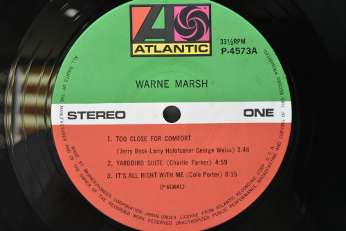 Warne Marsh [원 마쉬] - Warne Marsh - 중고 수입 오리지널 아날로그 LP