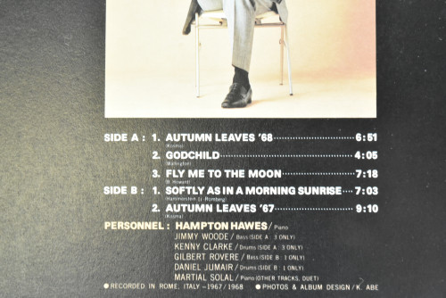 Hampton Hawes [햄프턴 호스] - Piano Improvisation - 중고 수입 오리지널 아날로그 LP