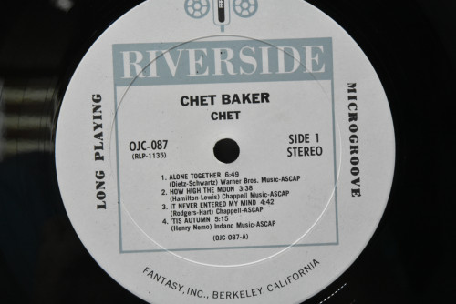 Chet Baker [쳇 베이커] - Chet (OJC) - 중고 수입 오리지널 아날로그 LP