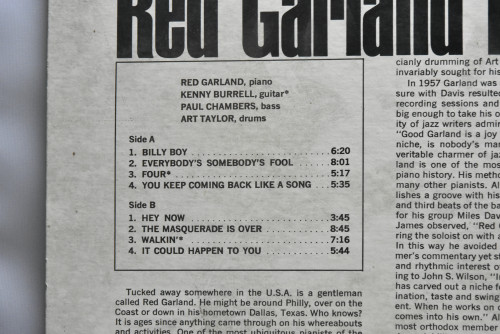 Red Garland [레드 갈란드] - Red Garland Revisited! - 중고 수입 오리지널 아날로그 LP