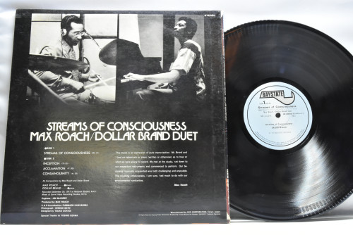 Max Roach/Dollar Brand Duet [맥스 로치,압둘라 이브라힘] - Streams Of Consciousness - 중고 수입 오리지널 아날로그 LP