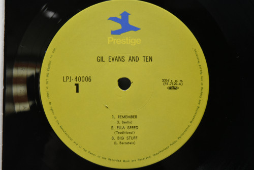 Gil Evans [길 에반스] ‎- Gil Evans &amp; Ten - 중고 수입 오리지널 아날로그 LP