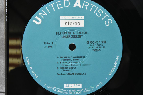 Bill Evans / Jim Hall [빌 에반스, 짐 홀] ‎- Undercurrent - 중고 수입 오리지널 아날로그 LP