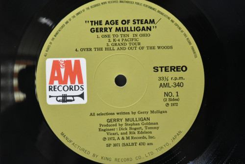 Gerry Mulligan [게리 멀리건] ‎- The Age Of Steam - 중고 수입 오리지널 아날로그 LP