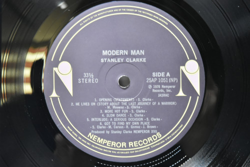 Stanley Clarke [스탠리 클락]‎ - Modern Man - 중고 수입 오리지널 아날로그 LP