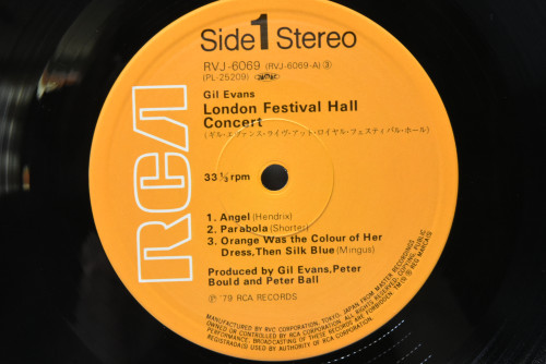 Gil Evans [길 에반스]‎ - Gil Evans Live At The Royal Festival Hall London 1978 - 중고 수입 오리지널 아날로그 LP