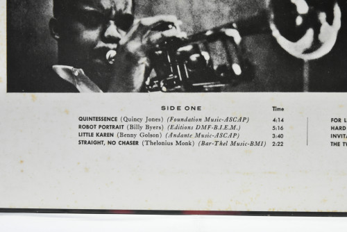 Quincy Jones And His Orchestra [퀸시 존스] ‎- The Quintessence - 중고 수입 오리지널 아날로그 LP