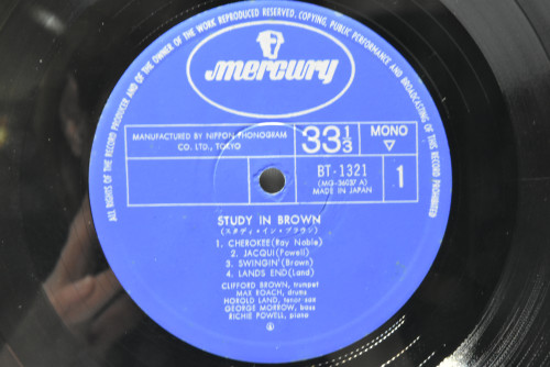 Clifford Brown And Max Roach [클리포드 브라운, 맥스 로치] ‎- Study In Brown - 중고 수입 오리지널 아날로그 LP