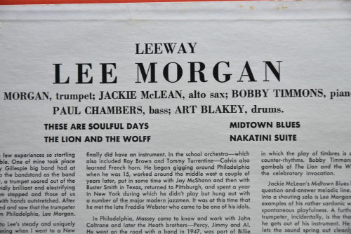 Lee Morgan [리 모건] ‎- Leeway (UA) - 중고 수입 오리지널 아날로그 LP