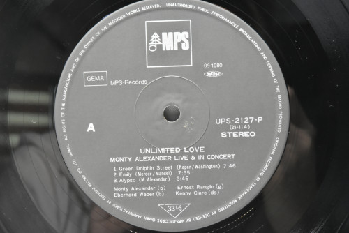 Monty Alexander [몬티 알렉산더]‎ - Unlimited Love - 중고 수입 오리지널 아날로그 LP