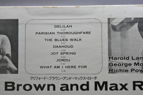 Clifford Brown And Max Roach [클리포드 브라운, 맥스 로치] ‎- Clifford Brown And Max Roach - 중고 수입 오리지널 아날로그 LP