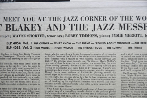 Art Blakey &amp; The Jazz Messengers [아트 블레이키, 재즈 메신저스] ‎- Meet You At The Jazz Corner Of The Wolrd ,Volume 2 (Liberty)) - 중고 수입 오리지널 아날로그 LP