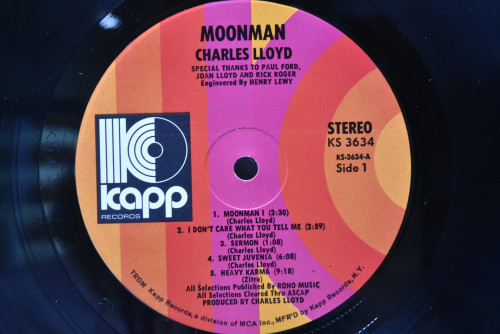 Charles Lloyd [찰스 로이드]‎ - Moon Man - 중고 수입 오리지널 아날로그 LP