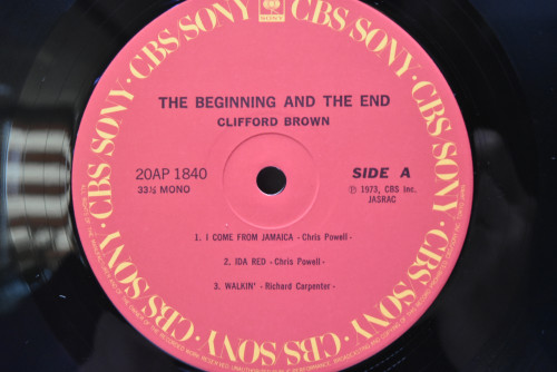 Clifford Brown [클리포드 브라운] ‎- The Beginning And The End - 중고 수입 오리지널 아날로그 LP