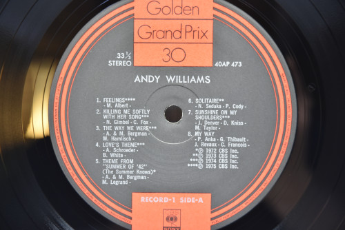 Andy Williams [앤디 윌리엄스] - Golden Grand Prix 30 ㅡ 중고 수입 오리지널 아날로그 LP