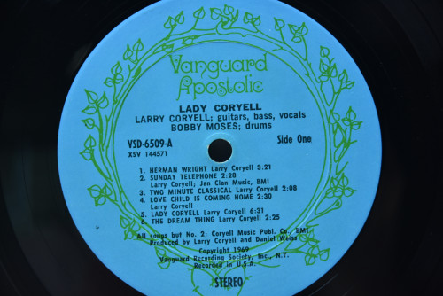 Larry Coryell [래리 코리엘] ‎- Lady Coryell - 중고 수입 오리지널 아날로그 LP