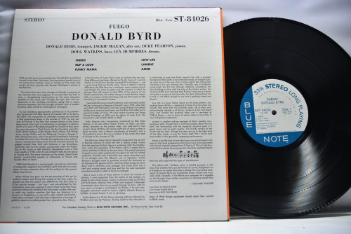 Donald Byrd [도날드 버드] ‎- Fuego (KING)  - 중고 수입 오리지널 아날로그 LP