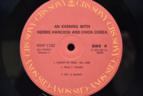 Herbie Hancock &amp; Chick Corea [허비 행콕, 칙 코리아] ‎- An Evening With Herbie Hancock &amp; Chick Corea In Concert - 중고 수입 오리지널 아날로그 LP