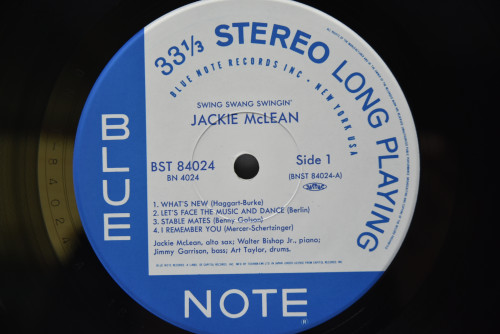 Jackie McLean [재키 맥린] ‎- Swing, Swang, Swingin&#039; - 중고 수입 오리지널 아날로그 LP