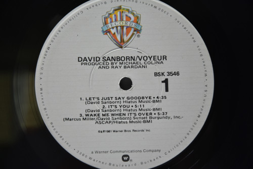 David Sanborn [데이비드 샌본] ‎- Voyeur - 중고 수입 오리지널 아날로그 LP