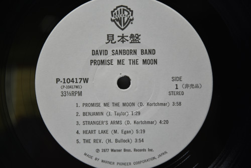 David Sanborn [데이비드 샌본] ‎- Promise Me The Moon - 중고 수입 오리지널 아날로그 LP