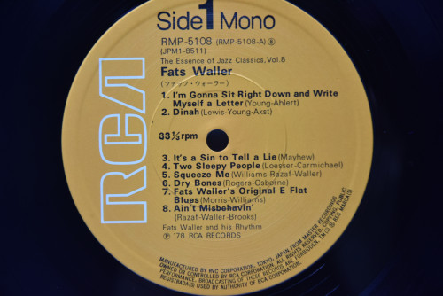 Fats Waller [패츠 월러] ‎- The Essence Of Jazz Classics - 중고 수입 오리지널 아날로그 LP