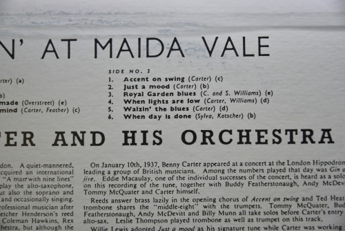 Benny Carter &amp; His Oechestra [베니 카터] - Swingin&#039; At Maida Vale  - 중고 수입 오리지널 아날로그 LP