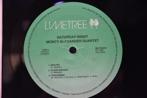 Monty Alexander [몬티 알렉산더] - Saturday Night - 중고 수입 오리지널 아날로그 LP