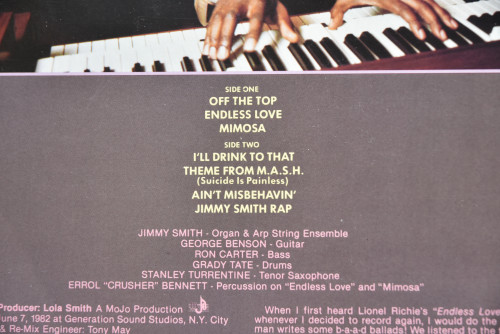 Jimmy Smith ‎[지미 스미스] - Off The Top - 중고 수입 오리지널 아날로그 LP