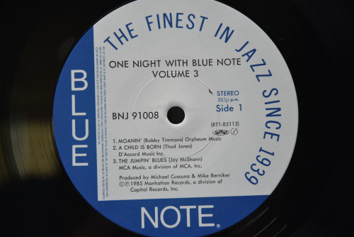 Various ‎- One Night With Blue Note Vol-ume 3 - 중고 수입 오리지널 아날로그 LP