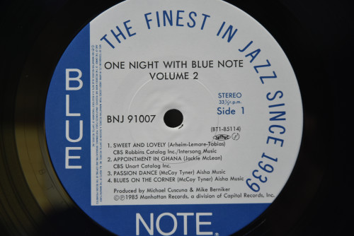Various ‎- One Night With Blue Note Vol-ume 2 - 중고 수입 오리지널 아날로그 LP